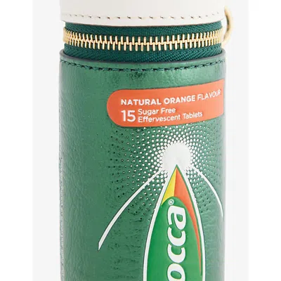 Anya Hindmarch Womens Alpine Green Anya Brands Berocca Leather Coin Purse In Green