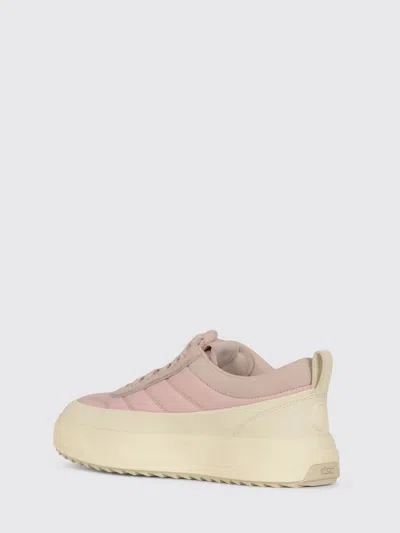 Moncler Casual Low Top Sneakers With Pull Tab In Pink