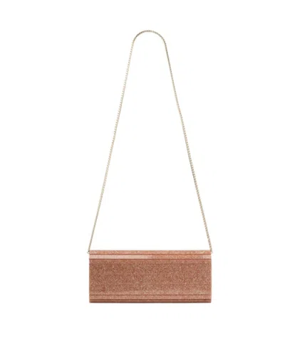 Jimmy Choo Sweetie Chain-linked Clutch Bag In Pink