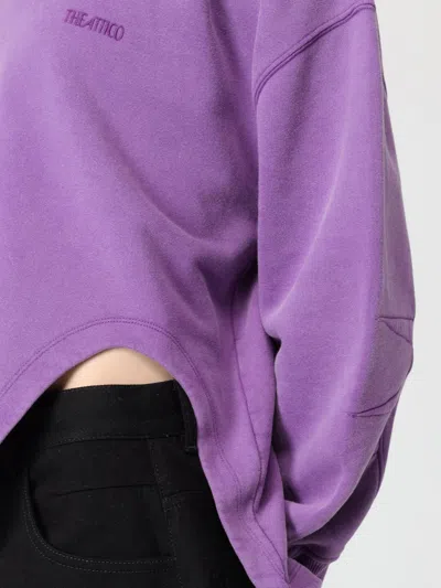 Attico Sweatshirt Woman The  In Purple