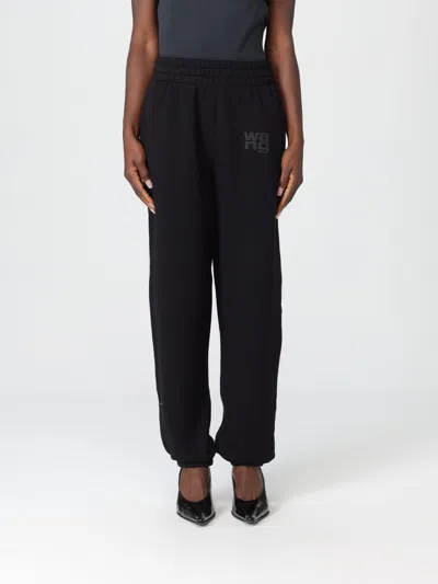 Alexander Wang Essential Terry Classic Cotton Sweatpant In Black
