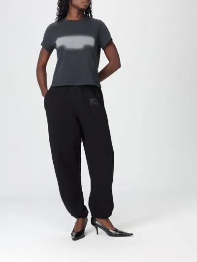 Alexander Wang Essential Terry Classic Cotton Sweatpant In Black