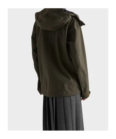 Prada Technical Fabric Jacket In Green