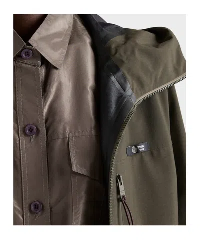 Prada Technical Fabric Jacket In Green