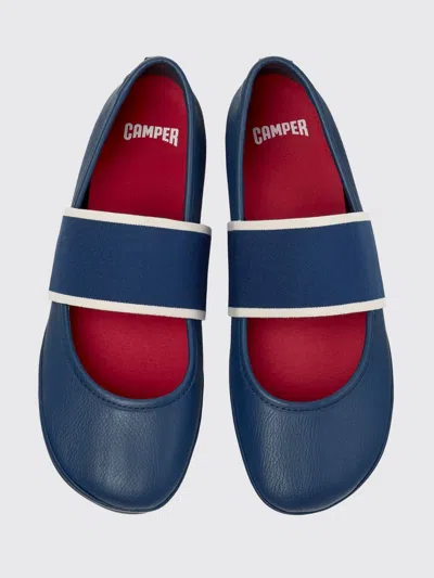 Camper Right Nina Elastic Ballet Flats In Blue