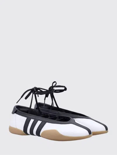 Adidas Originals Womens Adidas Taekwondo Mei Leather Ballet Flats In White