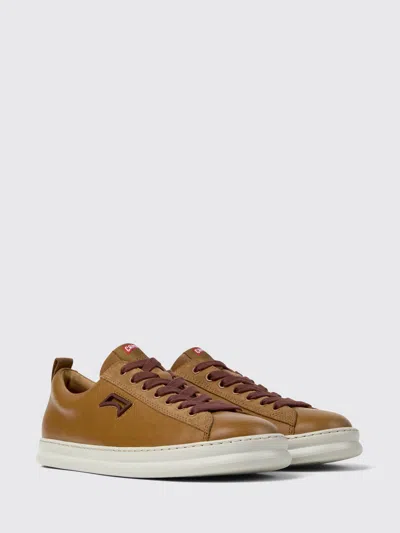 Camper Runner Leather Sneakers In Brown