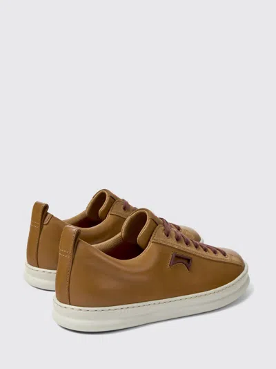 Camper Runner Leather Sneakers In Brown