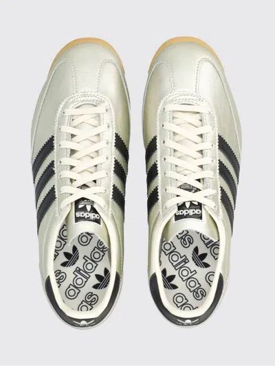Adidas Originals Sl 72 Og Three-stripe Metallic-leather Sneakers In Silver