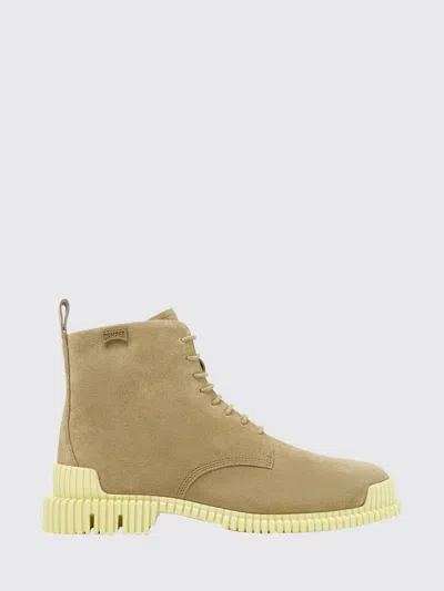 Camper Pix Suede Ankle Boots In Neutral