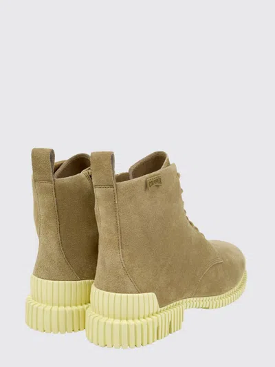 Camper Pix Suede Ankle Boots In Neutral