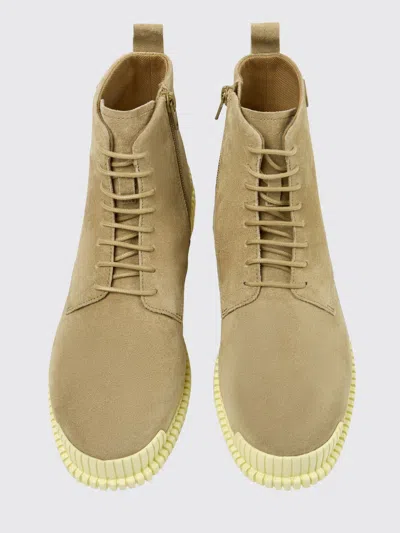Camper Pix Suede Ankle Boots In Neutral