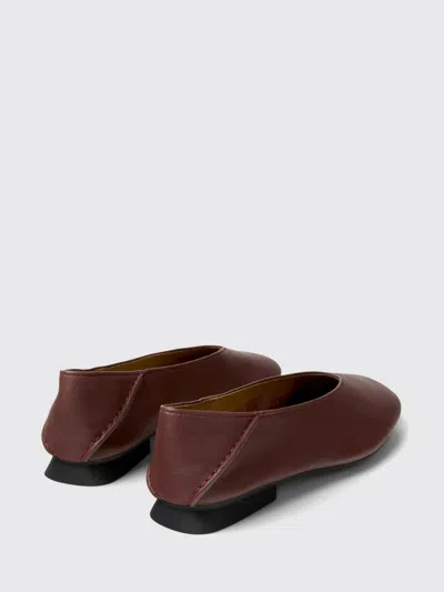 Camper Casi Myra Leather Ballet Flats In Red