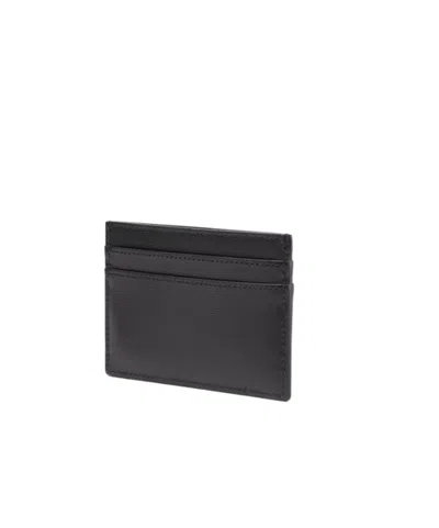 Fendi Ff Squared Card Holder In Black