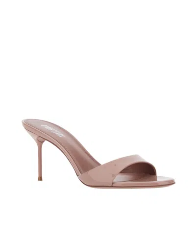 Paris Texas Round-toed High-heeled Sandals In Pink