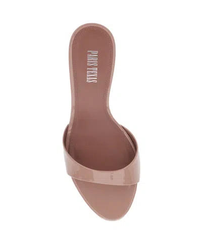 Paris Texas Round-toed High-heeled Sandals In Pink