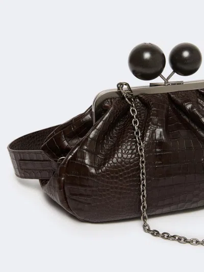 Weekend Max Mara Chain Shoulder Bag In Brown