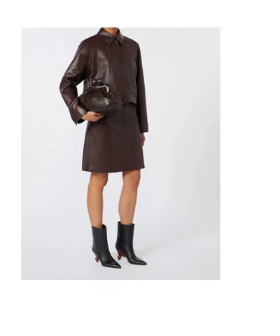 Weekend Max Mara Chain Shoulder Bag In Brown