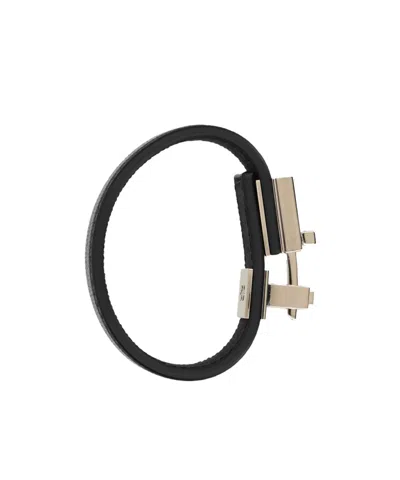 Tom Ford Supple T Latch Bracelet In Black