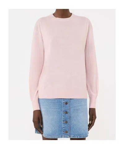 Weekend Max Mara Wool And Cashmere Basic Sweater In Pink