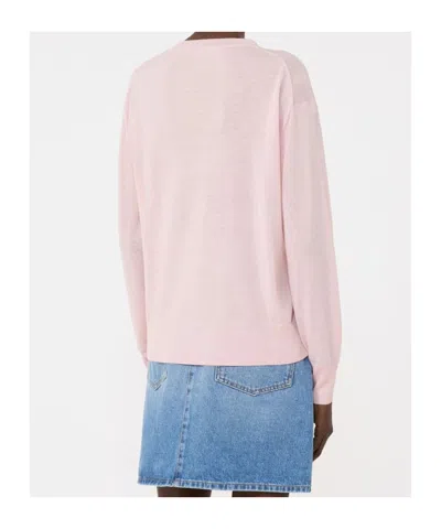 Weekend Max Mara Wool And Cashmere Basic Sweater In Pink
