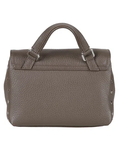 Zanellato Postina Twist-lock Baby Tote Bag In Gray