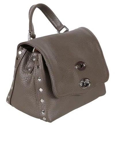 Zanellato Postina Twist-lock Baby Tote Bag In Gray