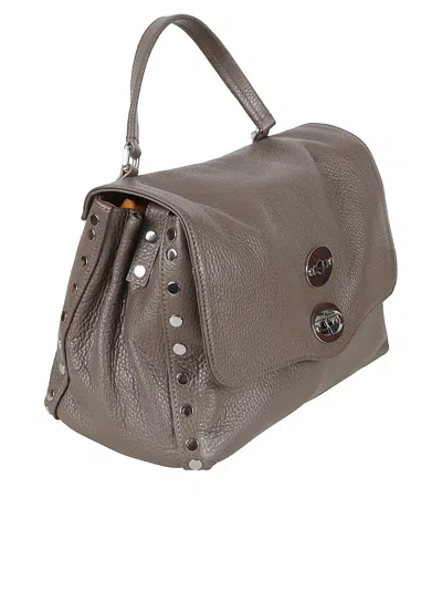 Zanellato Small Postina Tote Bag In Gray