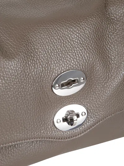 Zanellato Small Postina Tote Bag In Gray