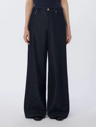 Max Mara Belt Loop Jeans In Blue