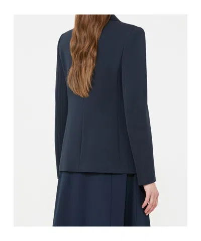 Weekend Max Mara Single-breasted Suit Jacket In Blue