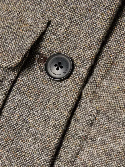 Nili Lotan Gabriella Button-down Blazer In Gray