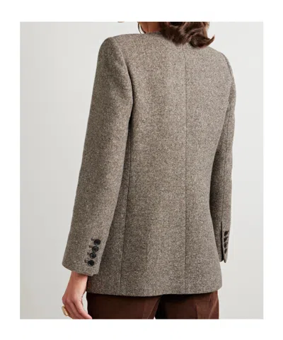 Nili Lotan Gabriella Button-down Blazer In Gray