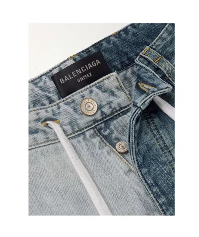 Balenciaga Two-color Jeans In Blue