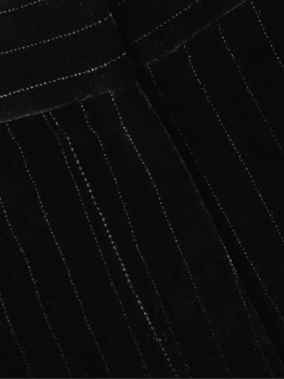 Nili Lotan Pinstripe Wide-leg Track Pants In Black