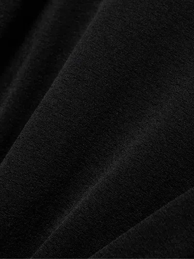 Rick Owens Cutout Ruched Stretch-jersey Top In Black