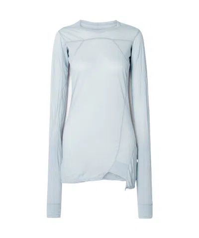 Rick Owens Long-sleeved T-shirt In Blue