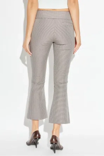 Courrèges Houndstooth Pattern Trousers In Neutral