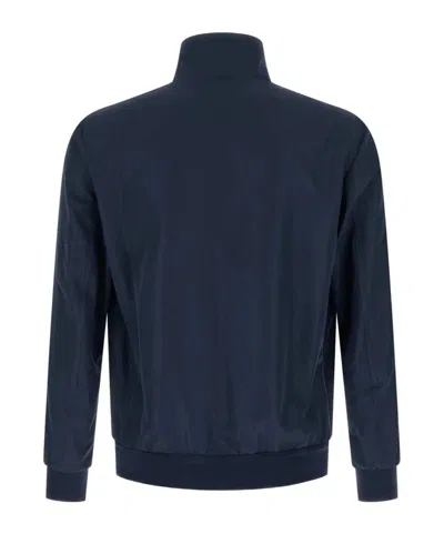 Kiton Cima Jacket Structured Cut Mandarin Collar In Black