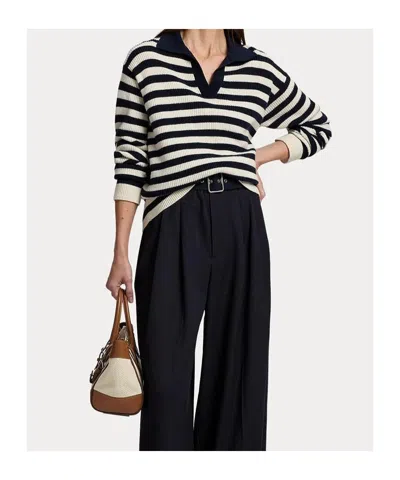 Ralph Lauren Polo Pullover Sweater In Black
