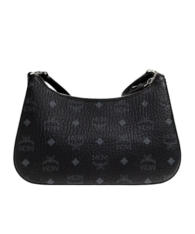 Mcm Aren Duo Shoulder Bag In Black