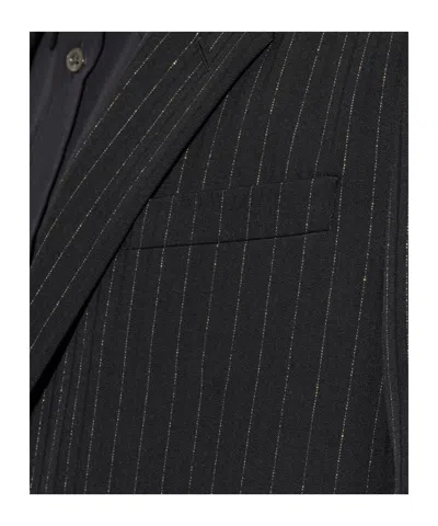 Alexander Mcqueen Blazer With Lurex Thread In Red