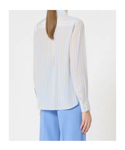 Max Mara Long-sleeved Shirt In White