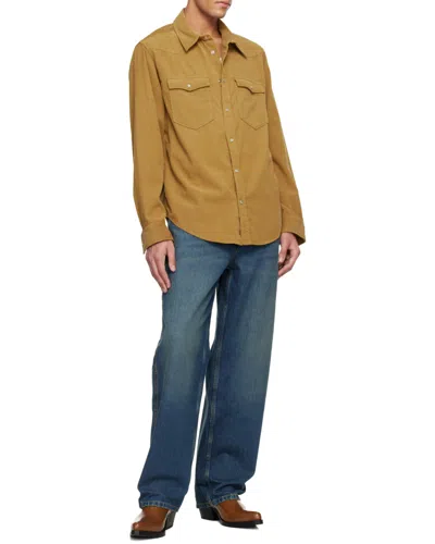 Isabel Marant Vasco Chest-pockets Shirt In Brown