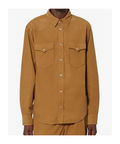 Isabel Marant Vasco Chest-pockets Shirt In Brown