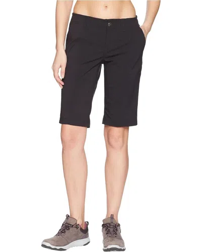 Royal Robbins Discovery Bermuda Shorts Women's Black Stretch Flat Front Red751 In Black