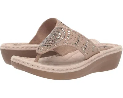 Cliffs By White Mountain Cienna Flip Flop Women's Stone Wedge Sandal Lion808 In Sand