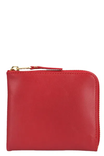 Comme Des Garçons 'classic Leather Line' Wallet In Red