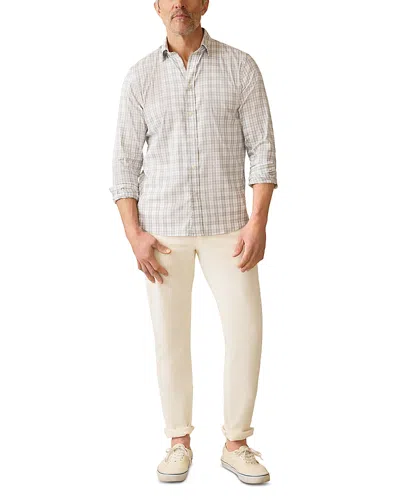Faherty The Movement Long Sleeve Button Down Shirt In Neutral