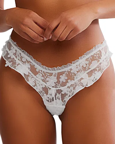 Free People Save The Date Low Rise Thong In White